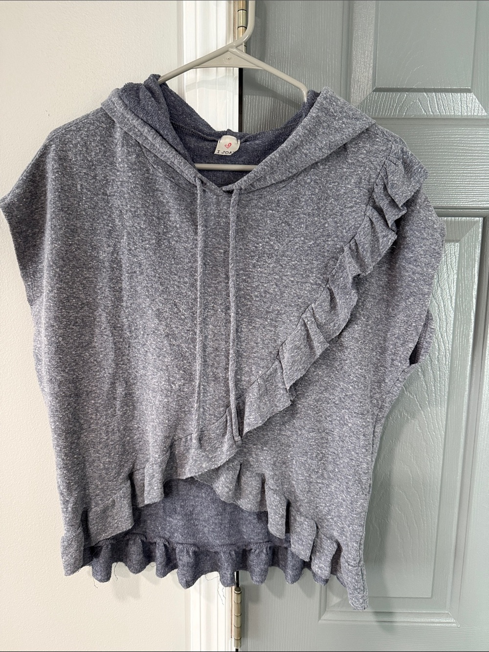 I JOAHHeather Navy Knit Top with hood